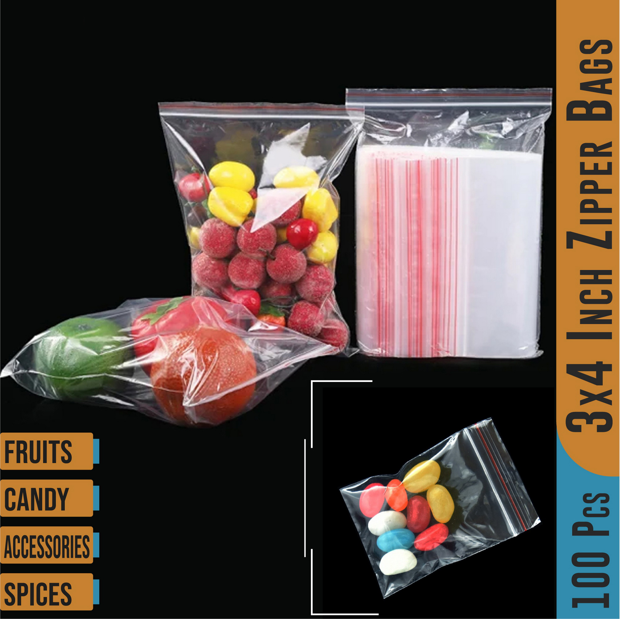 20pcs 5 5 8 1in Clothes Packing Bags Clothing Self Seal Bags Clear Seal Bags  Storage Bags Self Standing Bags - Home & Kitchen - Temu