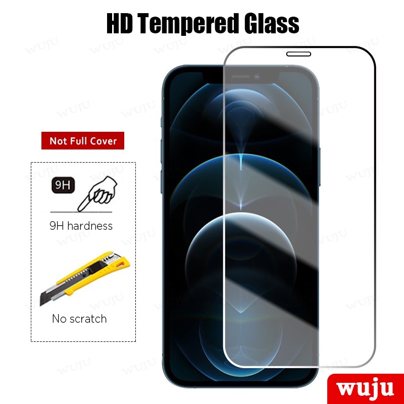WUJU[4 in 1]Front Tempered Glass and Back Camera Lens Screen Protector Film for iPhone 11 12 13 Pro Max mini XS Max XR X 6 6S 8 7 Plus SE Camera Lens Protector Tempered Glass. 