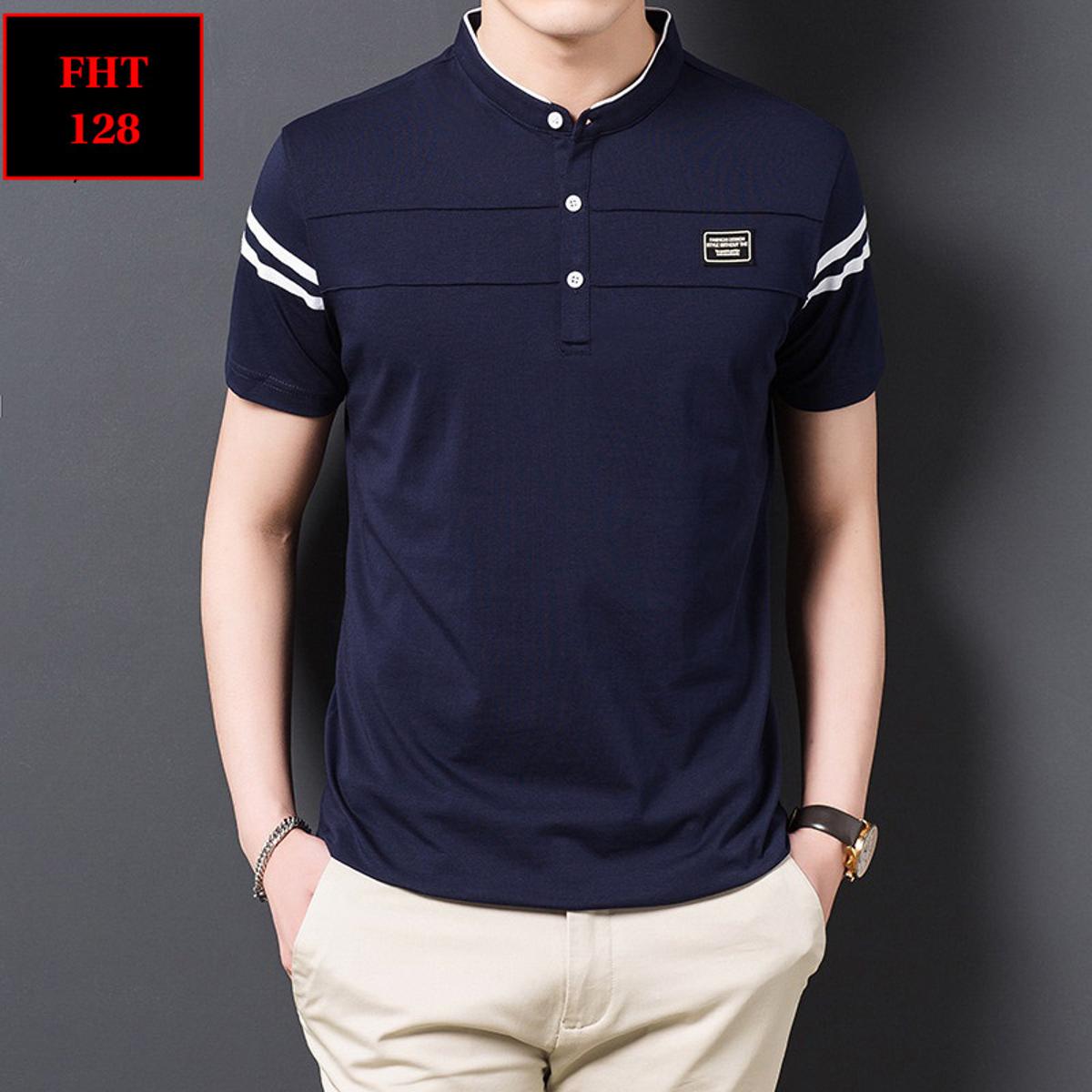 Navy blue colour premium quality polo shirt for men - Polo T Shirt For Men