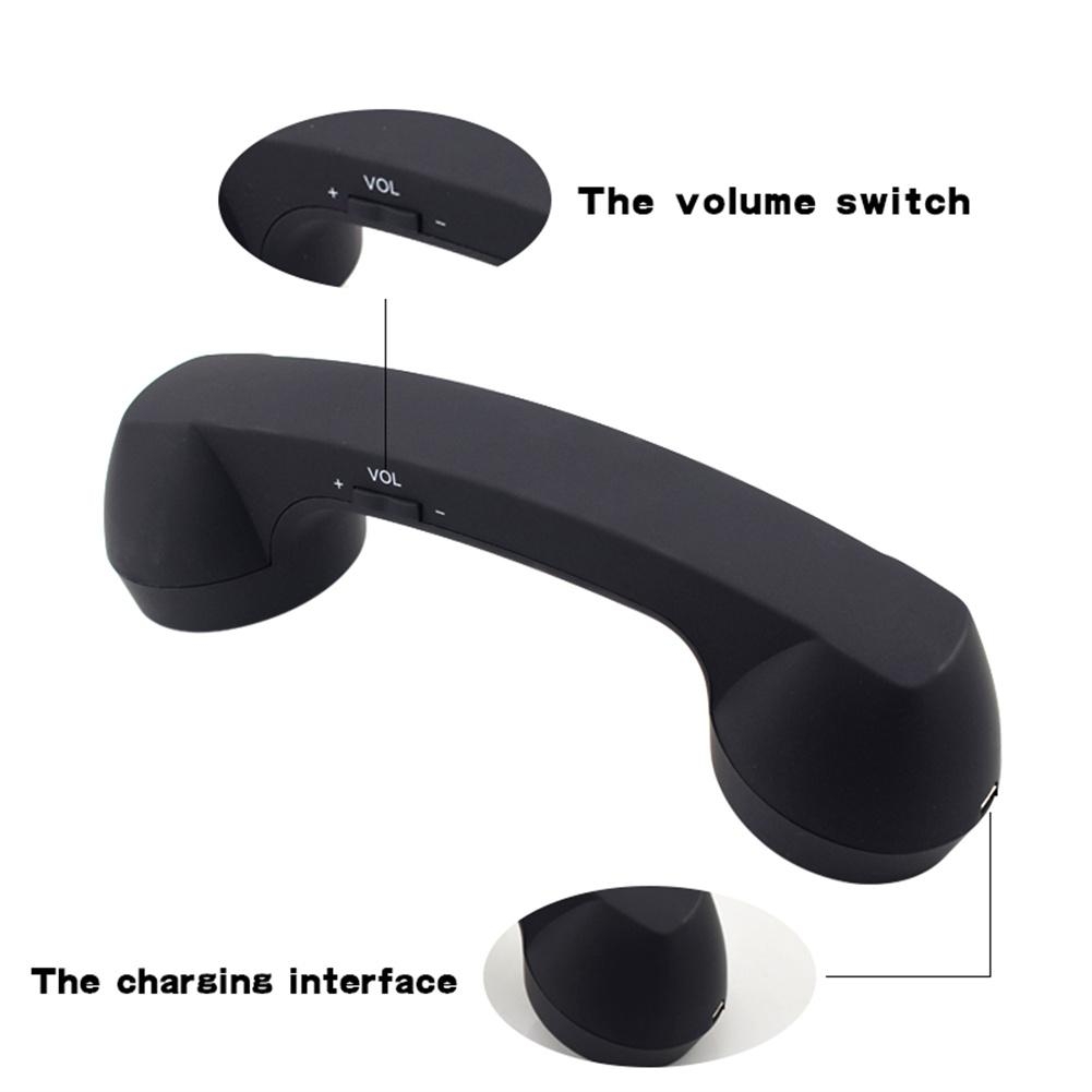 Bluetooth Wireless Connection Retro Microphone External Phone Handset. 