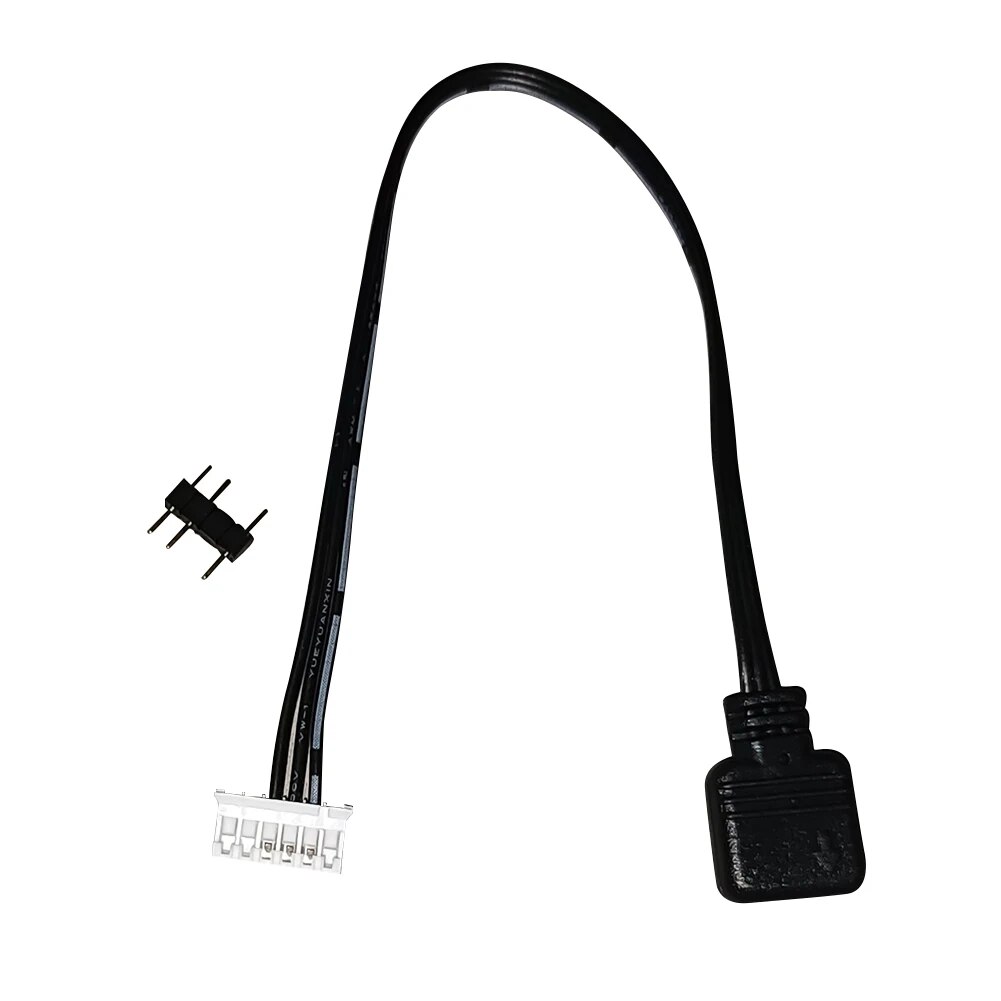 COOLMOON 4Pin/6Pin to 5V ARGB 3Pin Fan Controller Adapter Cable Cord Office Caring Computer Supplies For Coolmoon Cool Moon Fans. 