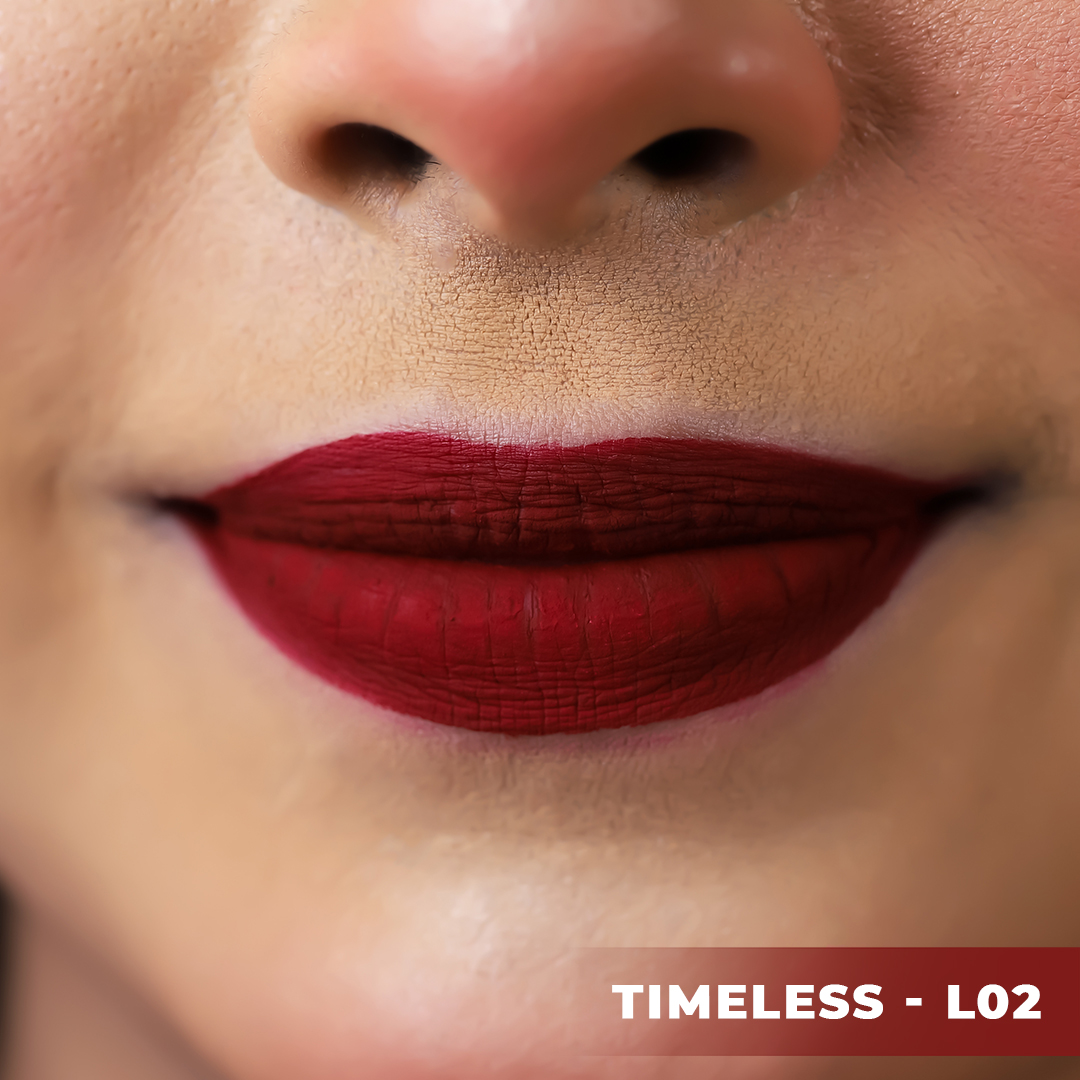 Nirvana Color Liquid Matte Lipstick - Timeless L02. 