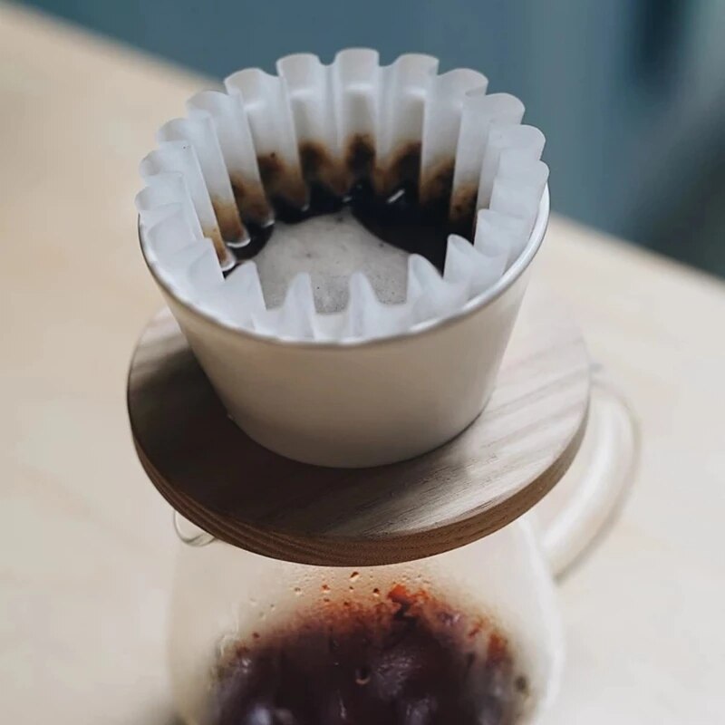 Kalita Wave Paper Filter 50 Sheets Pour Over Coffee Filter 155# for 1 To 2 Cups/185# for 2-4 Cupsr 50p Hand Brew Paper Filters. 