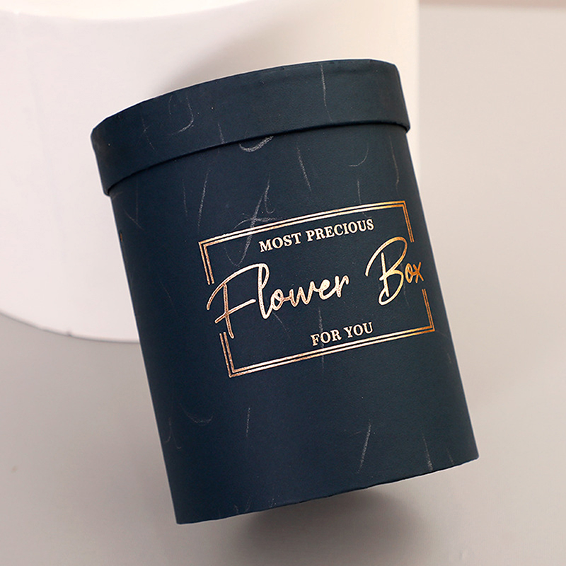 1pcs Round Flower Paper Boxes Lid Hug Bucket Packaging Box Gift Storage Boxes. 