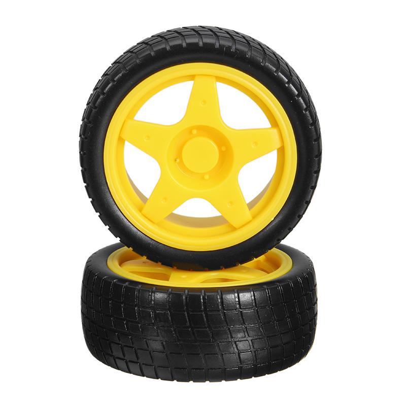 Robotic Tire Wheel Motor Wheels Smart Car Chassis Robot Remote Control Car Wheels For Arduino DIY Kit. 