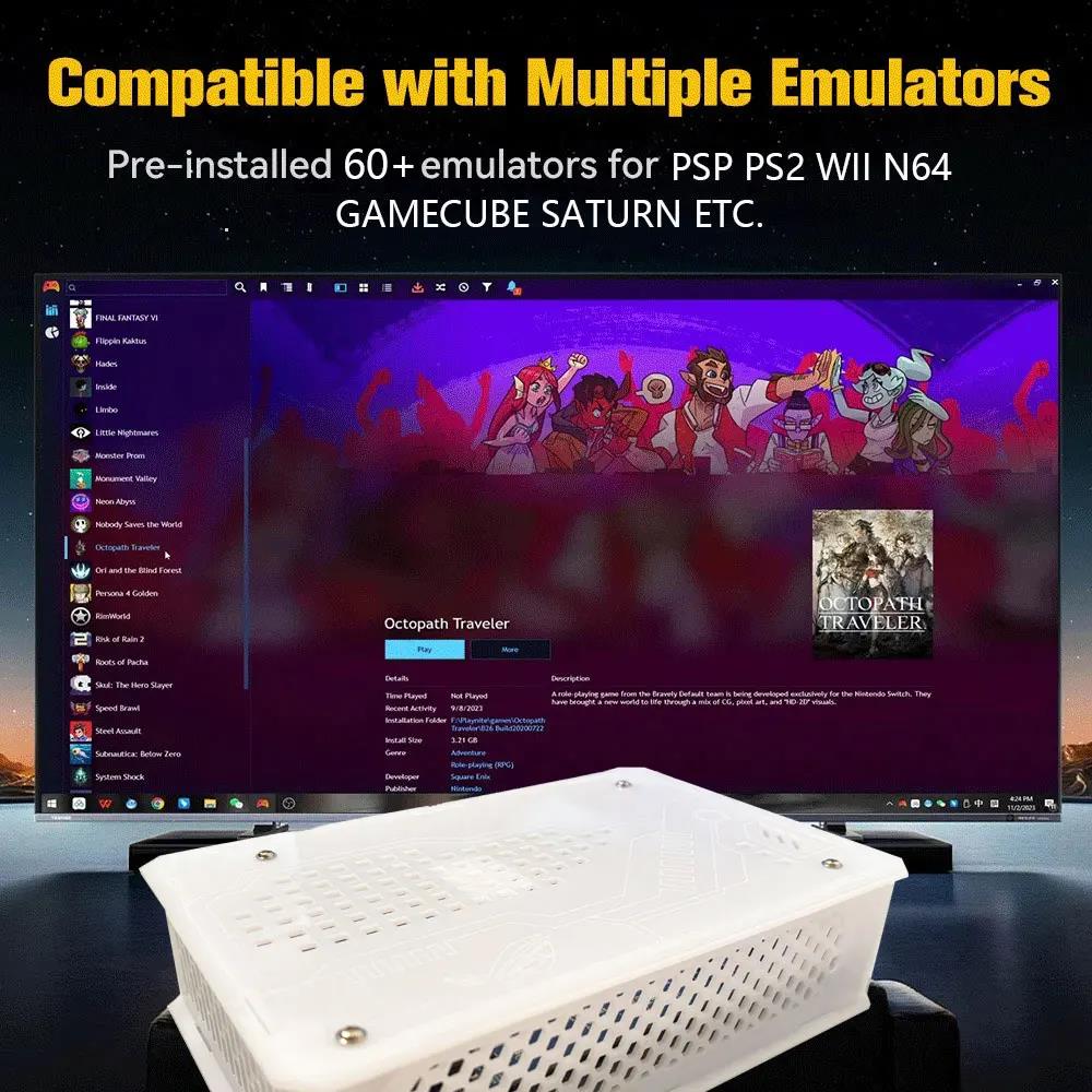 Kid Gift Retro 500GB Super Game Console R3 PRO Batocera 3865U 70000+Games For Wii PS2 PSP GameCube N64 Wireless handle. 
