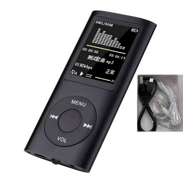 Mini Mp3 Player Carinha Piscando + Cabo V3 + Sd 8gb 2k Musicas