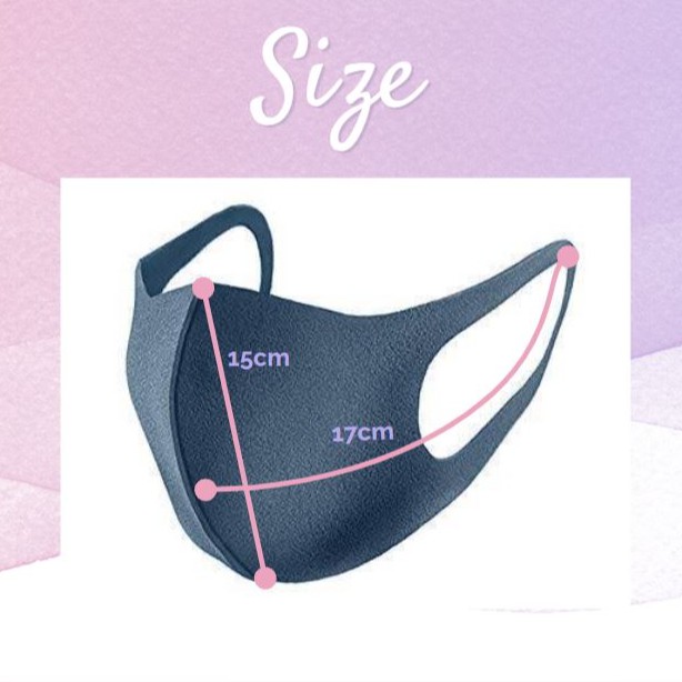 Pitta Face Mask 3pcs/pack Reusable Washable Comfortable Breathable. 