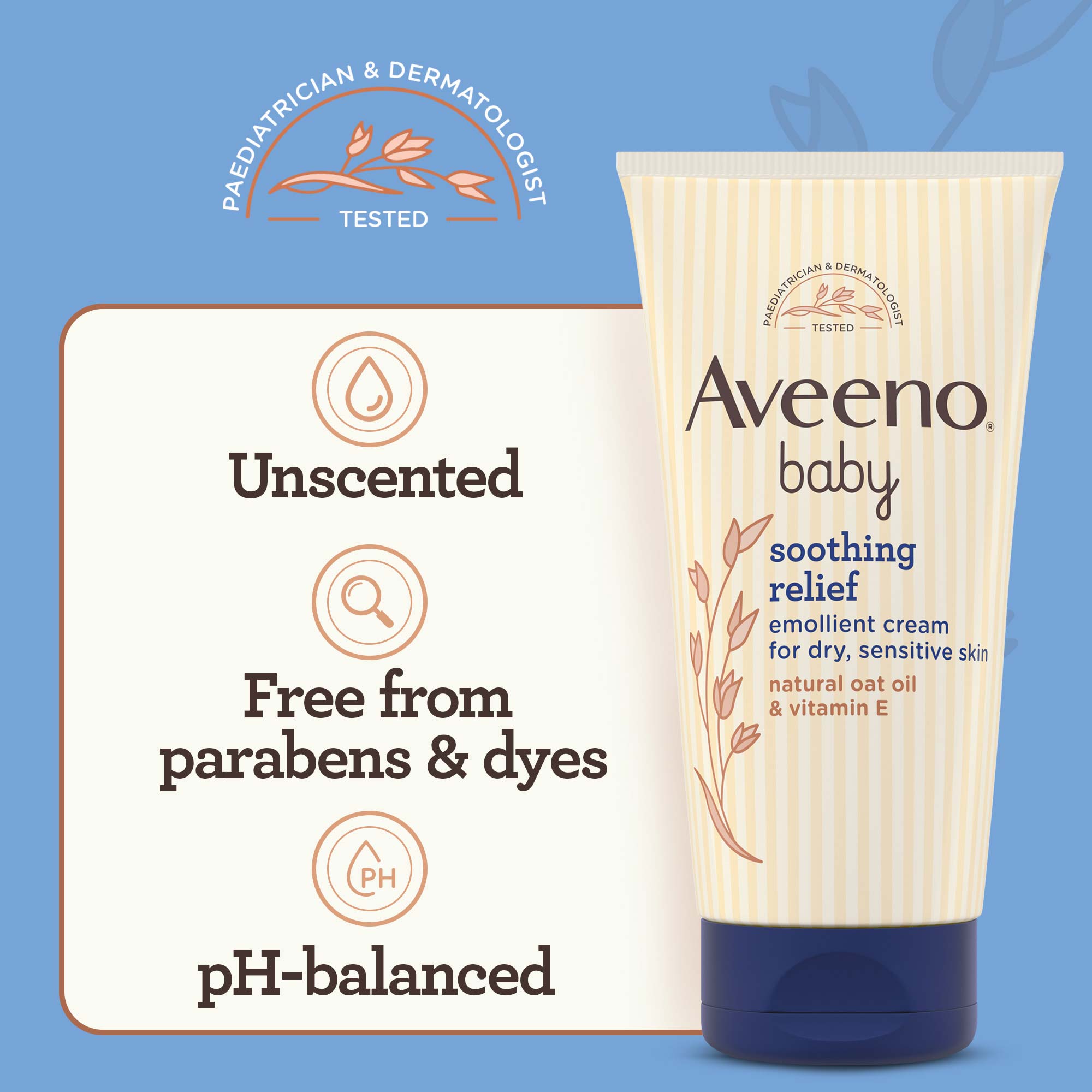 Soothing Relief Emollinet Cream For Dry Skin | AVEENO Baby®