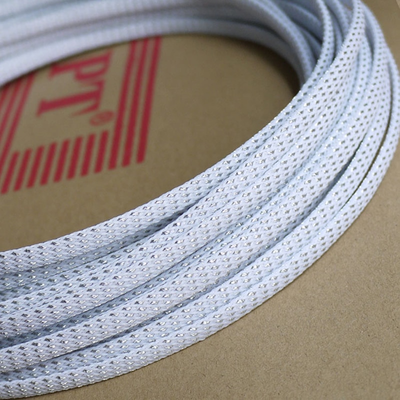 3Meters Multiple Colors PET Sleeves Tight Braided Expandable Cable Wire Snakeskin Sleeving Cord Protector 3/4/6/8/10/12-20mm. 