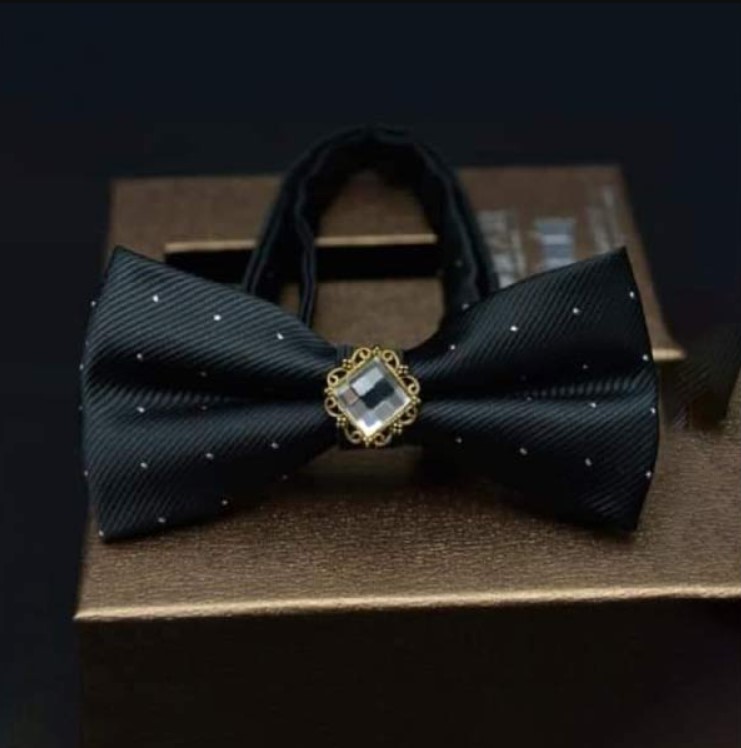 Luxury Rhinestone Bowtie Wedding Banquet Party Butterfly Knot Bow Tie For Men