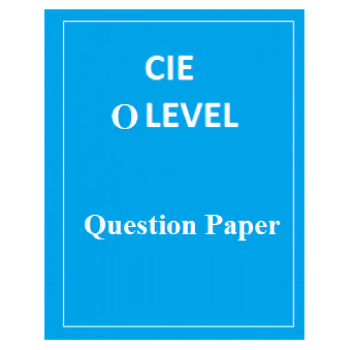 CIE O level Bangladesh Studies Paper 1 & 2 Question Paper