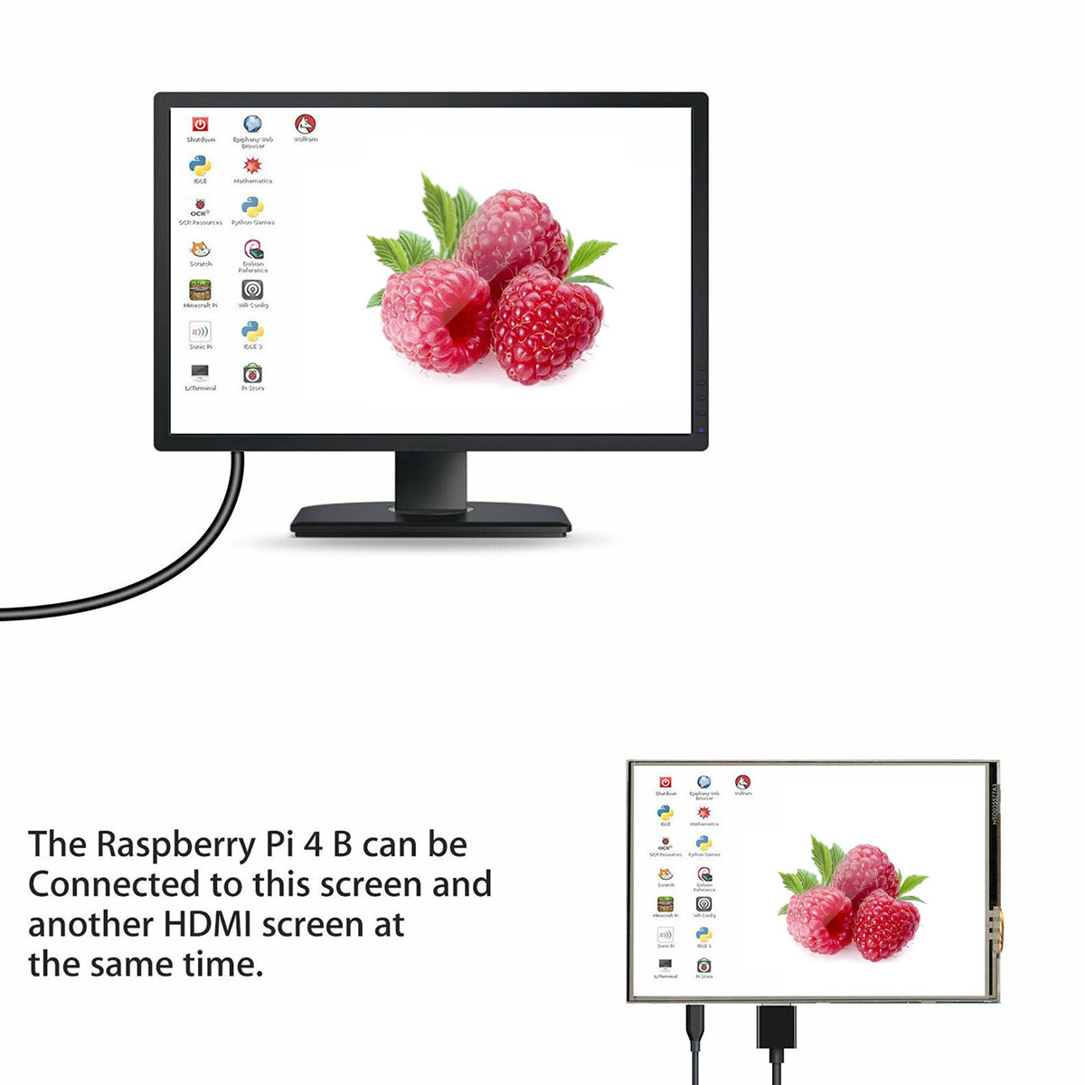 480x320 3.5 inch LCD Touch Screen Display Monitor For Raspberry Pi 4 B -. 