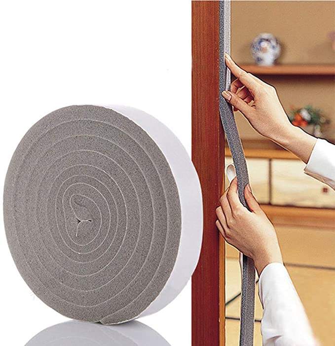 2M Self-Adhesive Door Window Sealing Sponge Strip Acoustic Foam Panel High-Density Acoustic Foam Panel Door Window Foam Dust-Proof Sealing Strip. 