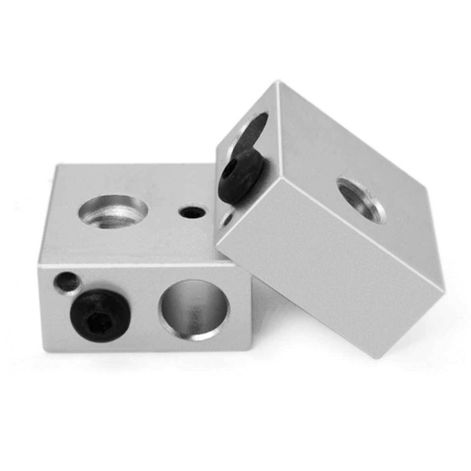Aluminum Heater Block MakerBot MK7 MK8 Print Head Hot End Heating Block 20*20*10mm for 3D Printer Extruder. 