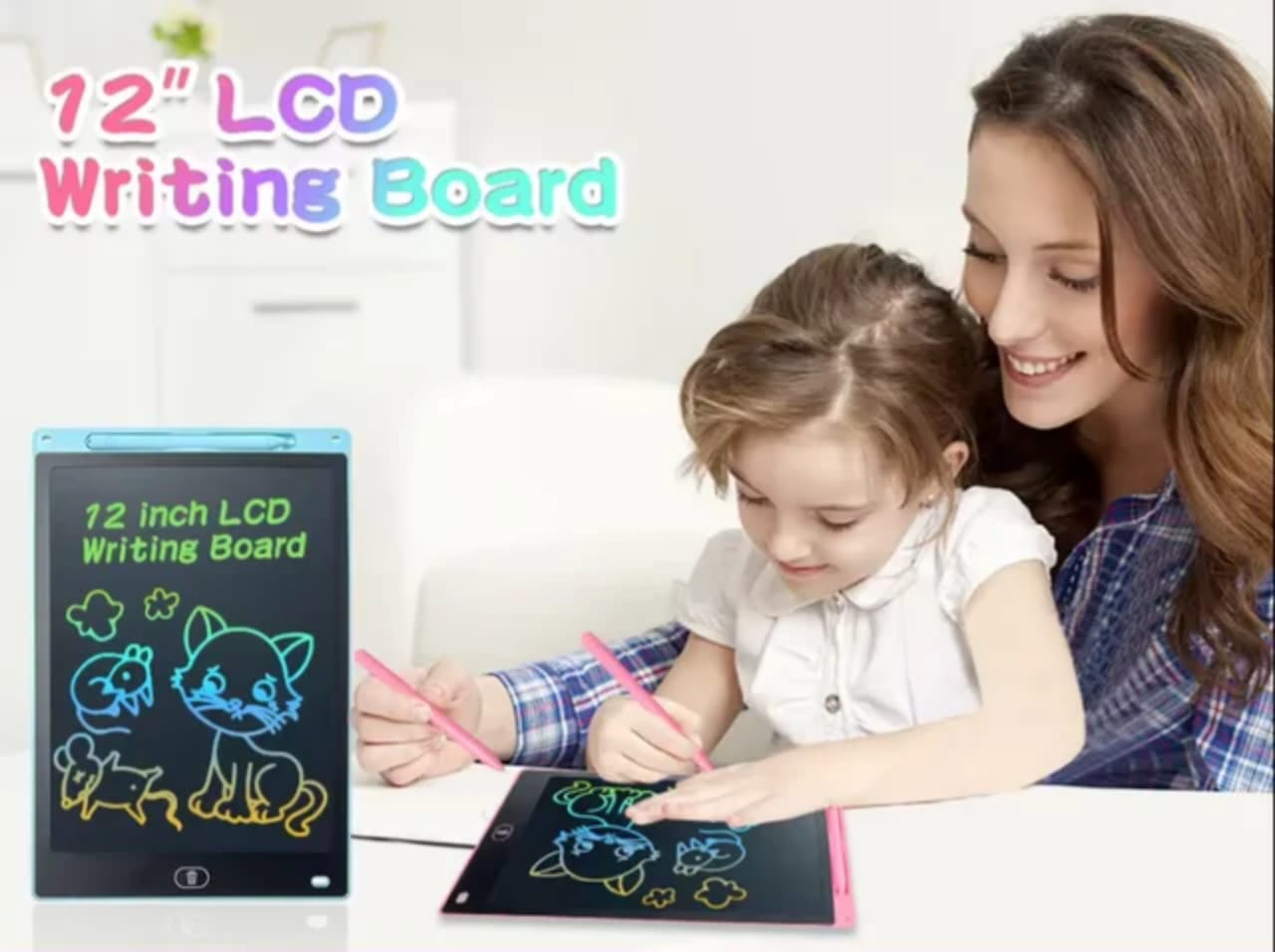 12 Inch LCD Writing Tablet Digital Drawing Tablet Multicolour. 