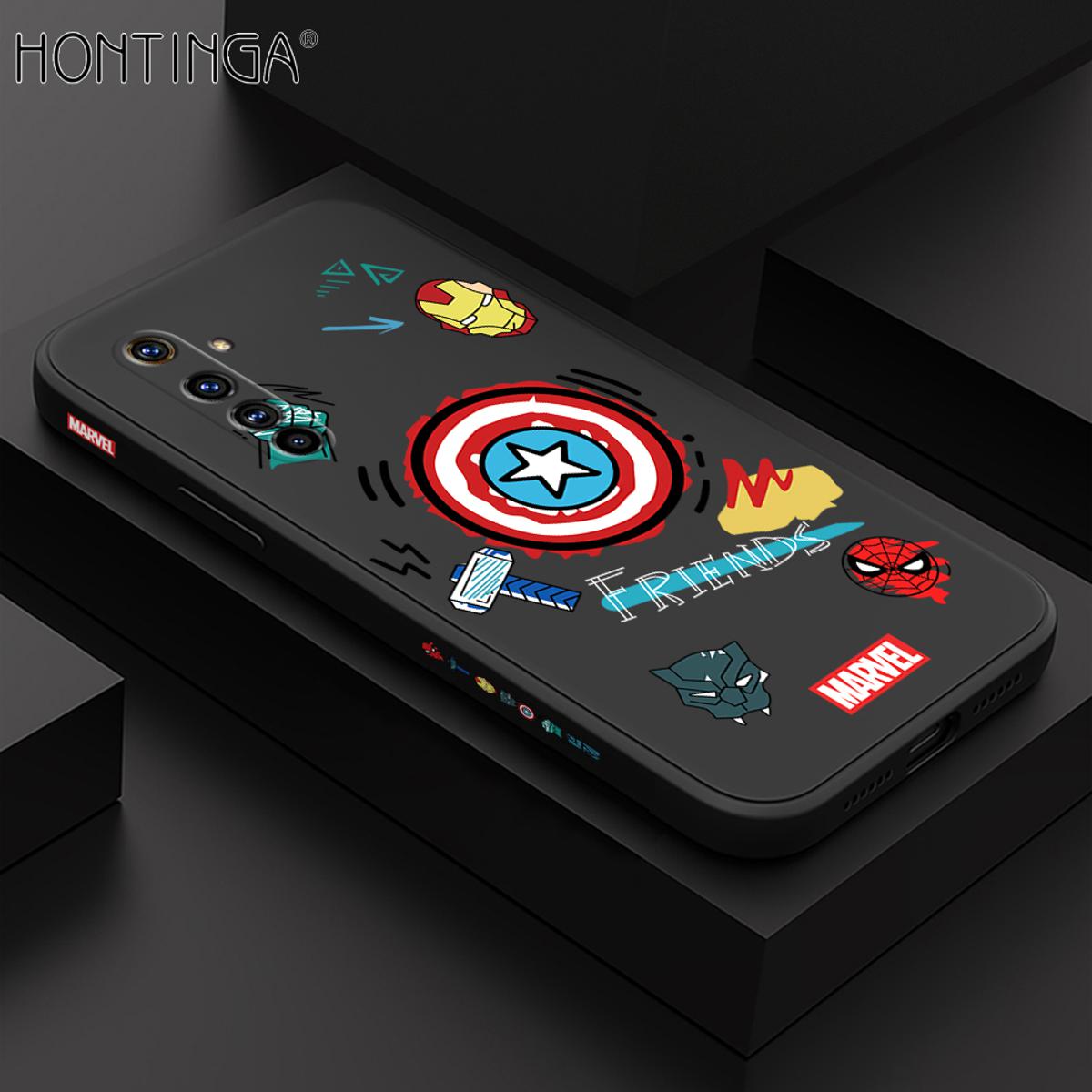 Hontinga for Realme X50 Pro 5G Case Side Design Trendy Cartoon Sign Back Cover Soft Square Edge Pattern Liquid Silicone Phone Cases