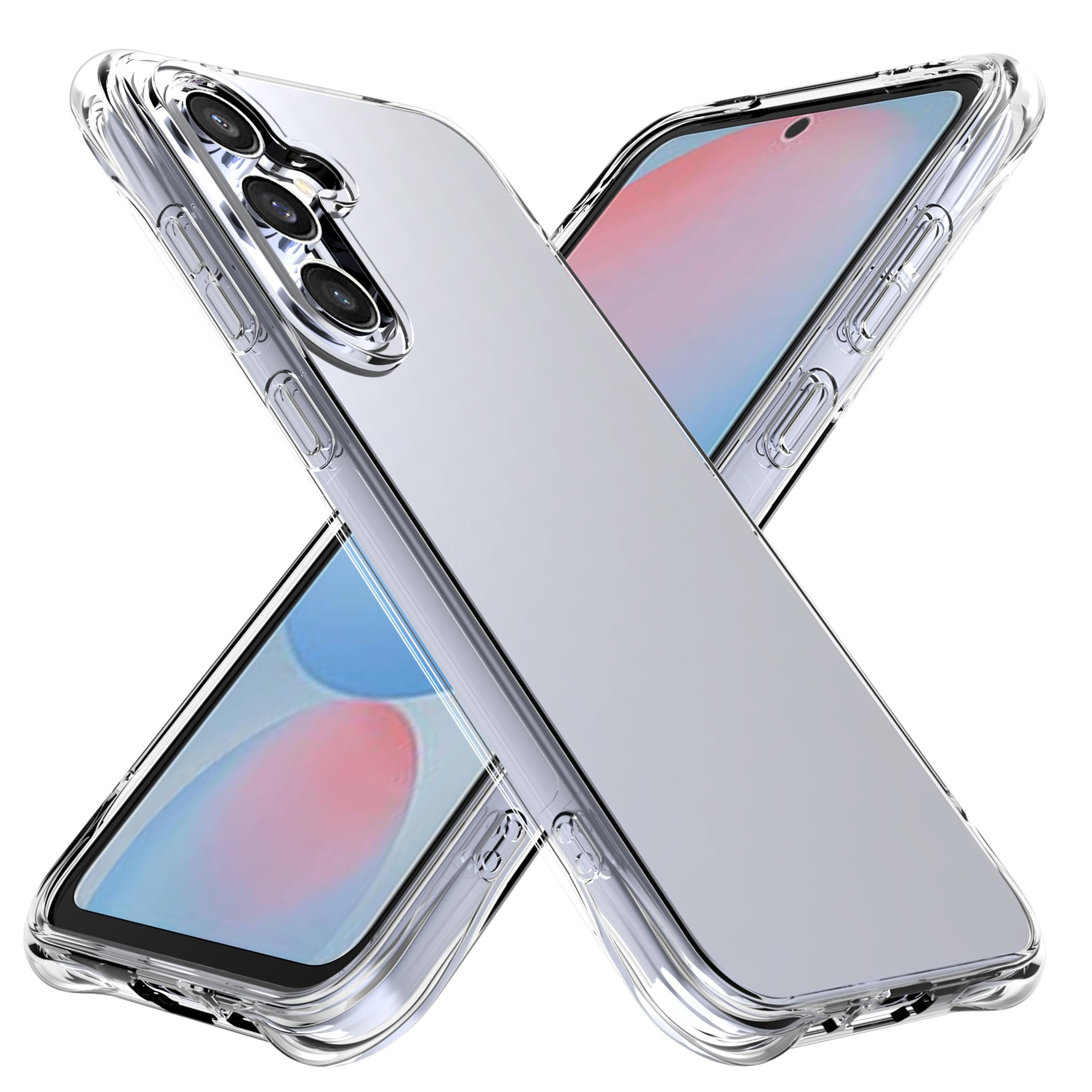 Samsung Galaxy S24 FE Premium Silicone Case Crystal Clear Soft TPU Ultra-Thin Transparent Flexible Protective Mobile Phone Back Cover