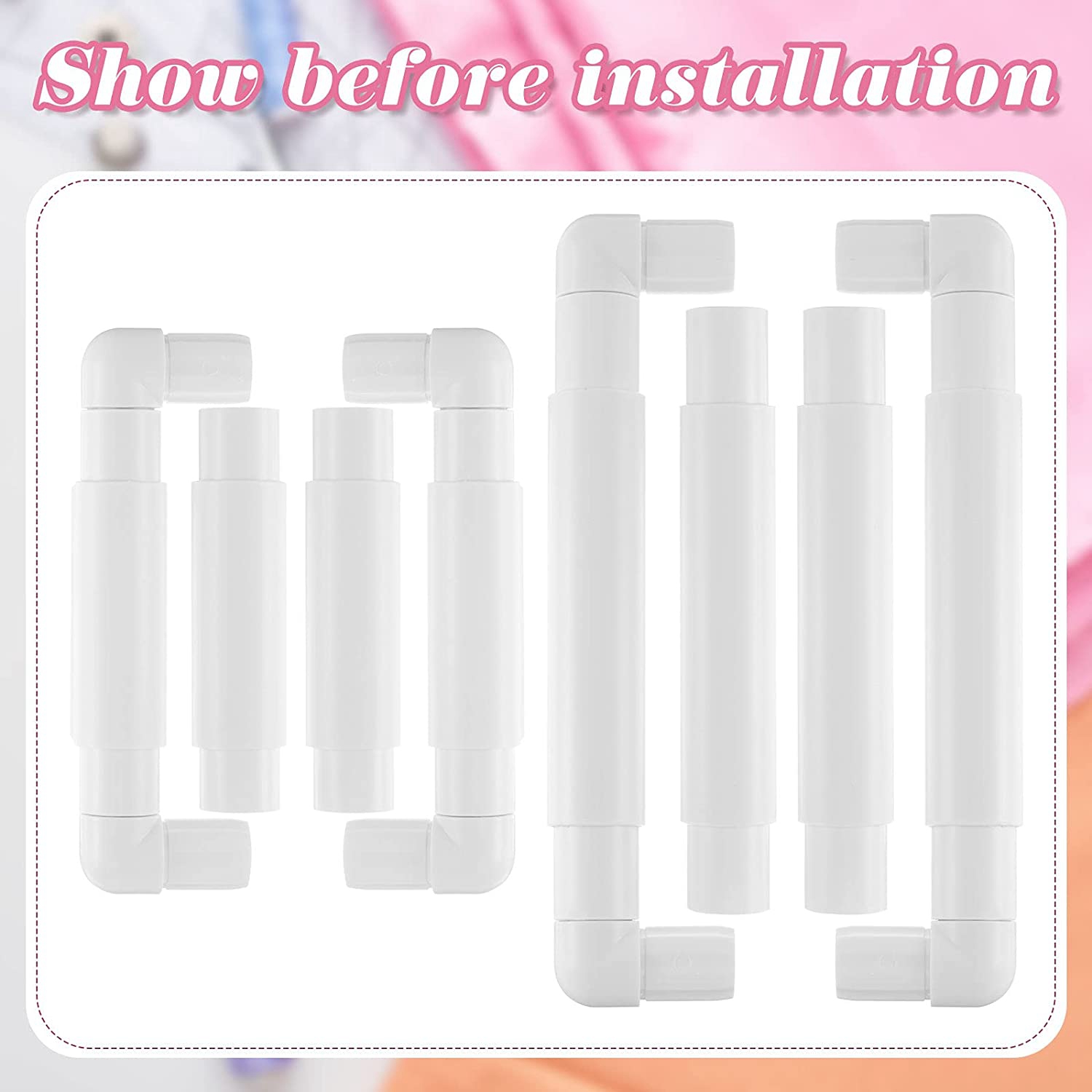 2Pc Cross Stitch Frame Square Embroidery Hoops Q Snaps for Cross Stitch Quilting Frame Sewing Hoop. 