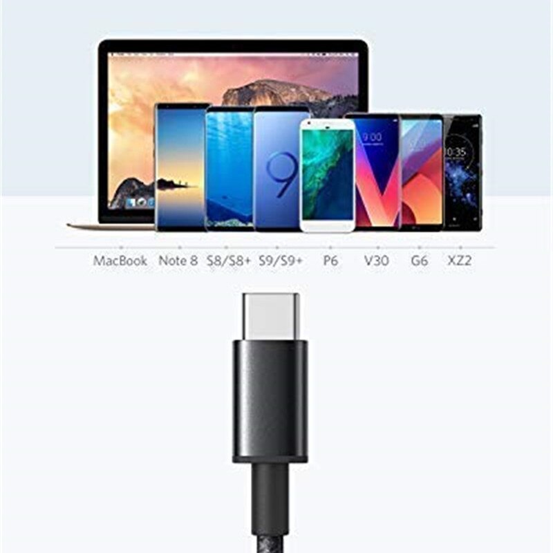 【happy one】USB Type C Cable For LG V50 V40 V35 G8 G7 ThinQ Q9 Fit One Q8 Q7 G6+ V30 Plus USB-C Mobile Charging Type-C Cable. 
