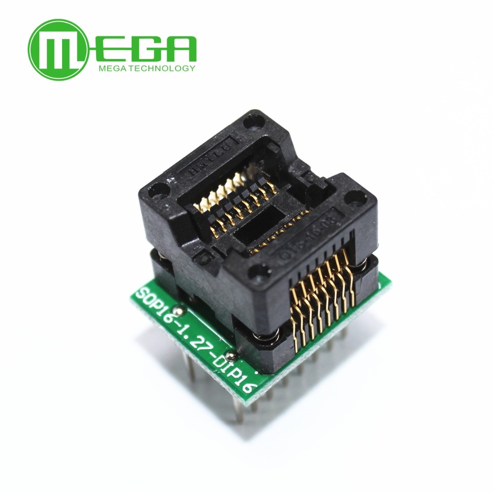 【happy one】SOP16 DIP16 SOP16 turn DIP16 SOIC16 to IC Programmer adapter Socket 150mil. 