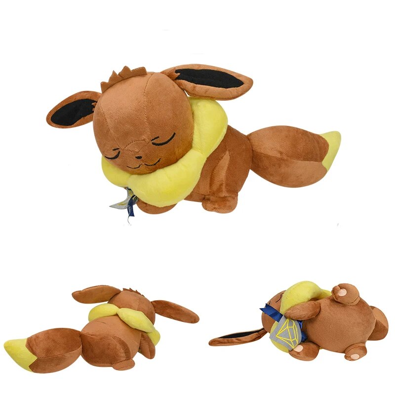 14 Styles Pokemon Sleep Weighted Eevee Charmander Vaporeon Squirtle Piplup Psyduck Raichu Sylveon Stuffed Plush Cartoon Toys. 