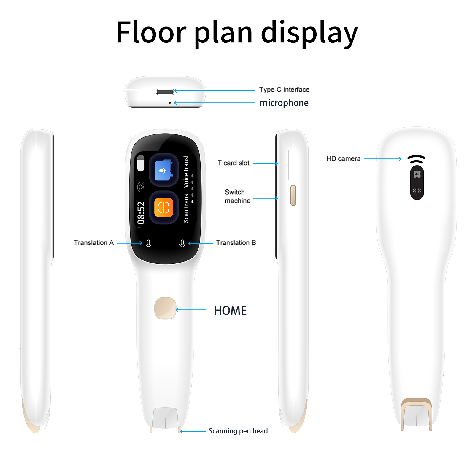 BOELEO Dictionary Translation Pen Scanner Text Scanning Reading Translator Device. 