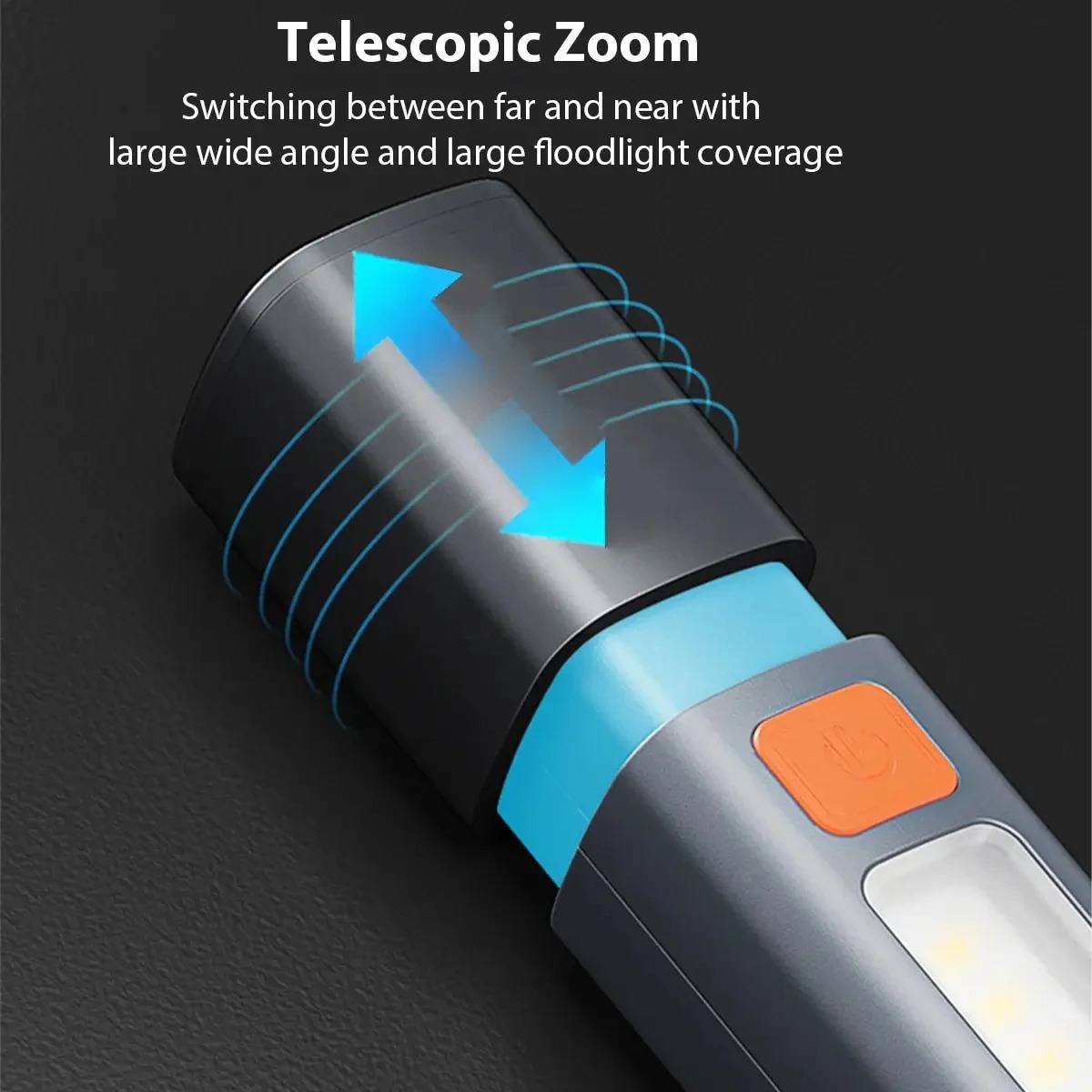 Super Bright COB Side Lights LED XPE Mini Portable Torch Zoomable Waterproof Outdoor Fishing Hunting Camping Flashlight_D Shop. 