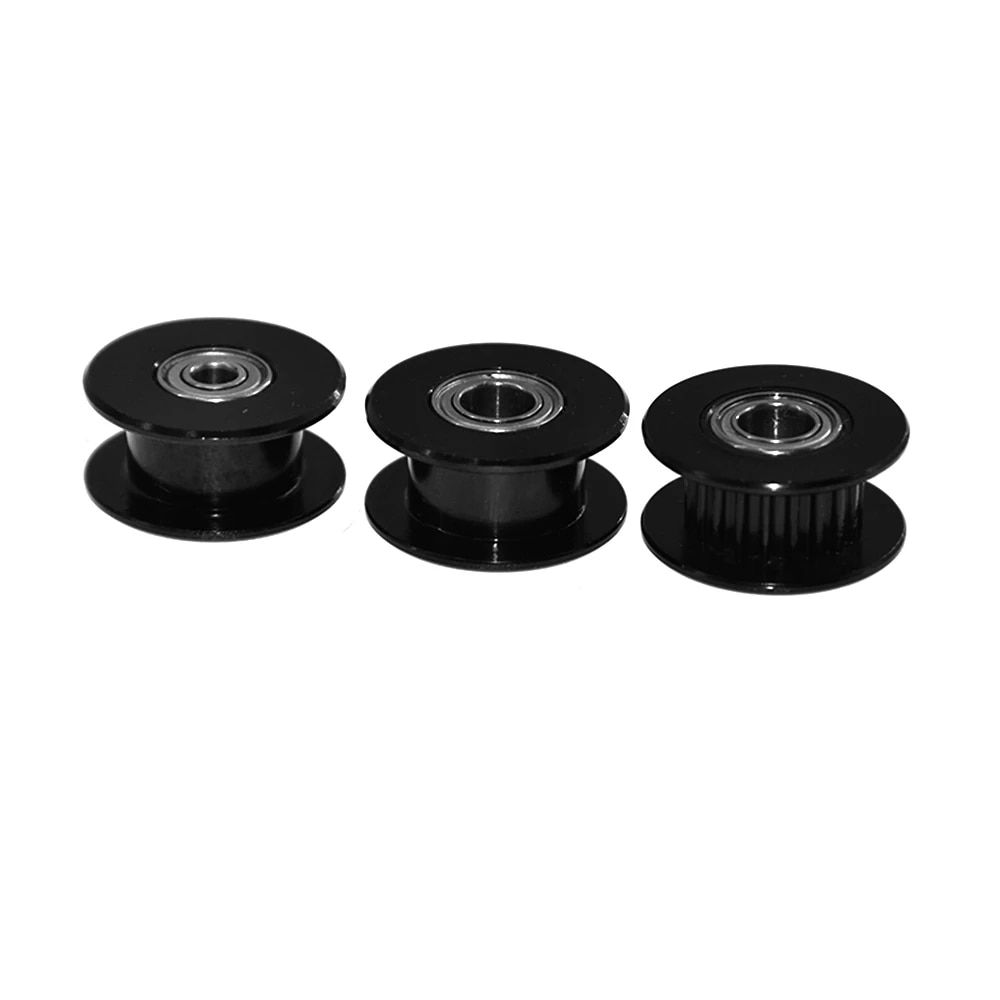 【Lejia】2GT 20 Teeth Idler Pulley black color Bore 3mm 4mm Width with teeth or teeth for GT2 Timing belt synchronous. 