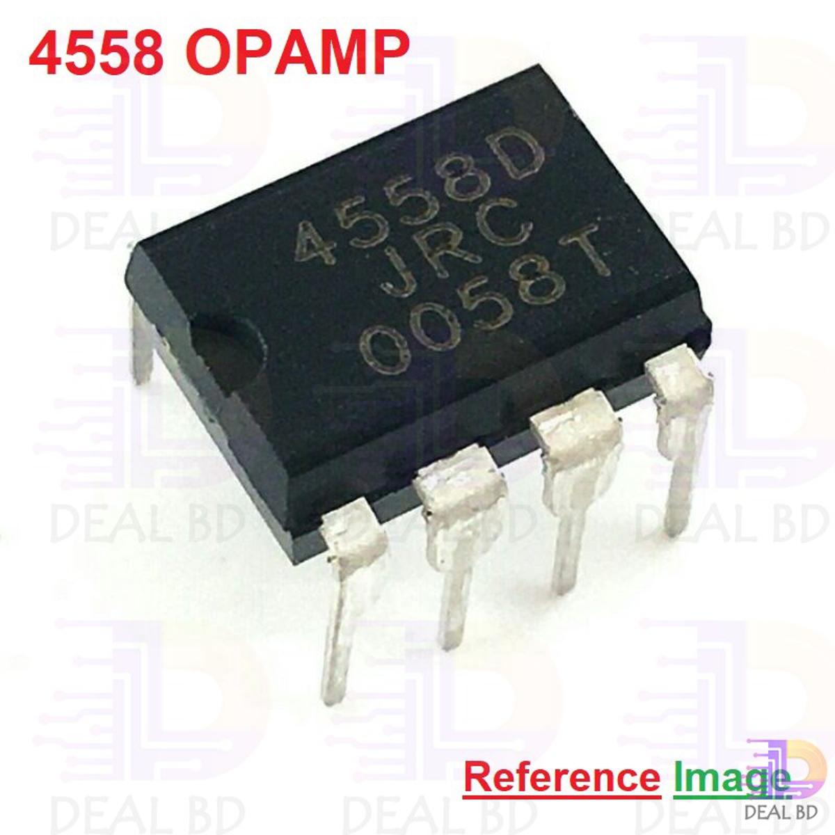3Pcs-Chinese DIP OPAMP Integrated Circuit 4558 4558D JRC4558 JRC4558D Operational Amplifier Chip IC Dual Audio High Gain 8Pin DIP Electrical Circuitry & Parts