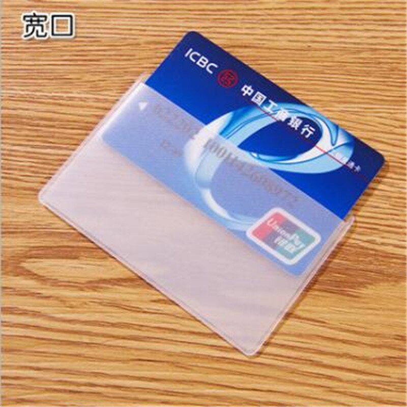 10pcs Waterproof Transparent Card Holder Plastic Card id Holders Case To Protect Credit Cards Card Protector Cardholder. 