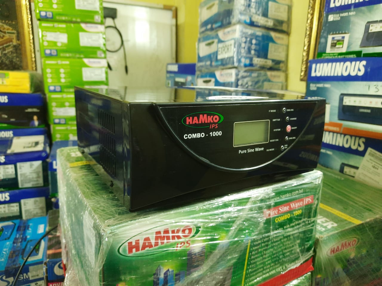 HAMKO_ BATTERY 200 AH WITH HAMKO_ COMBO 1000 IPS UPS SET. 