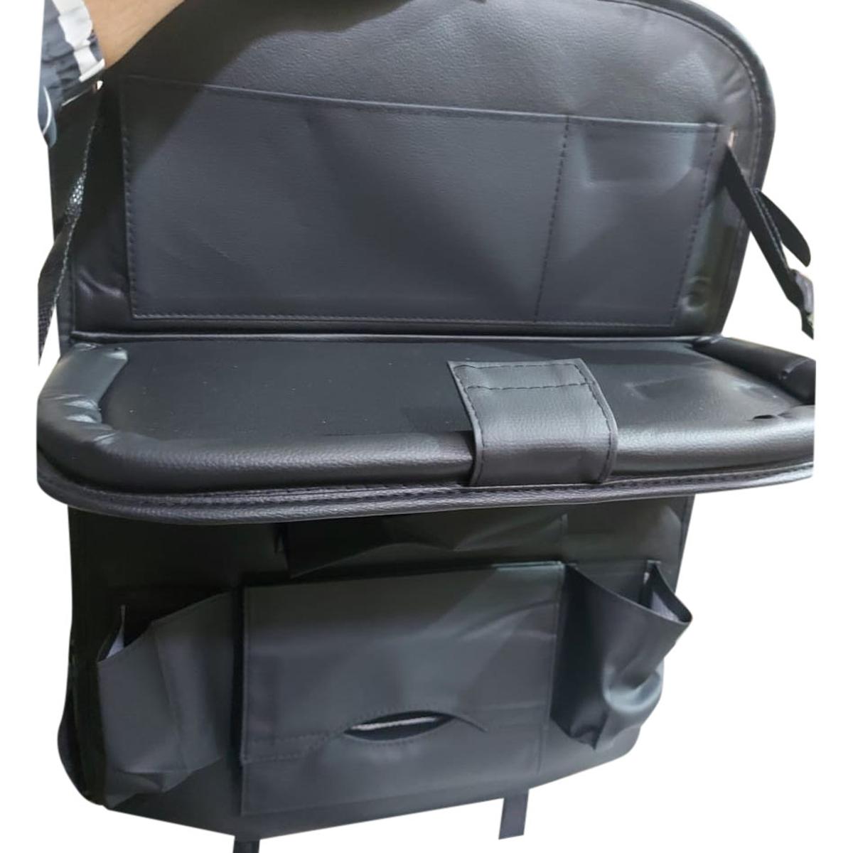 car back seat storage with tray. high quality pu leather. as given picture .. 