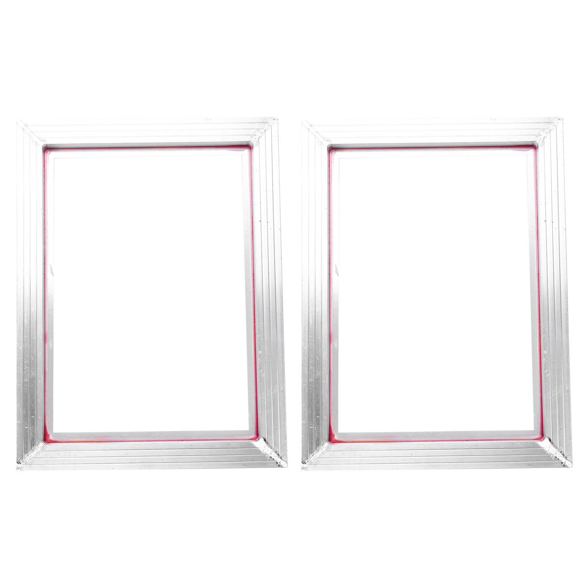 2X A3 Screen Printing Aluminum Frame 31X41cm with White 43T Silk Print Polyester Mesh for Printed Circuit Boards