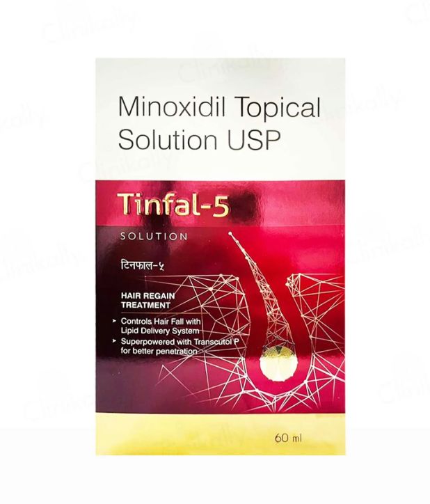 Tinfal Minoxidil 5% Topical Solution - 60ml