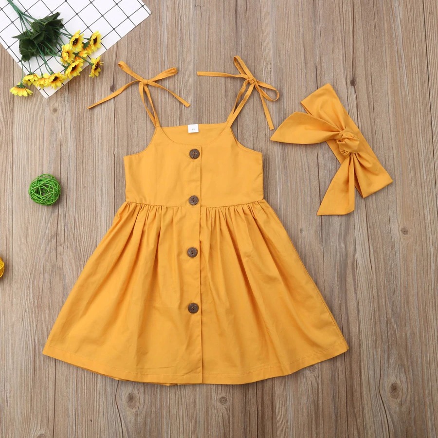 Beautiful frock with Ribbon sleeves for 6month to 5yrs baby girl, in 6 different color.