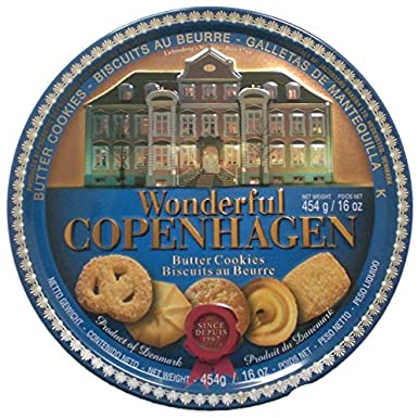 Jacobsens of Denmark Wonderful Copenhagen Butter Cookies. 