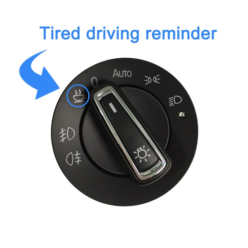 Car headlight switch for Volkswagen Golf Jetta MK5 MK6 automatic foglight module for Passat B6 B7 CC light sensor control button-Type D. 
