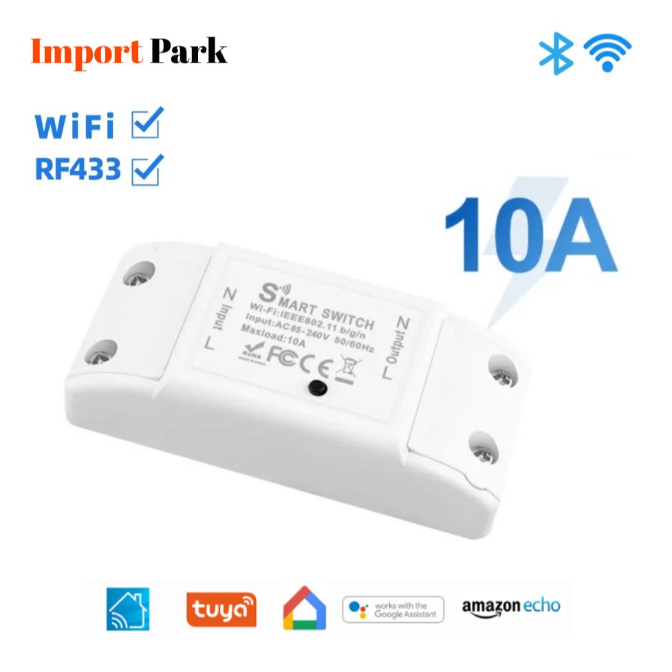 Smart Wifi Switch Breaker Smart Switch Voice Control Wifi Switch Mobile Phone App Remote Control work like sonoff wifi switch. 
