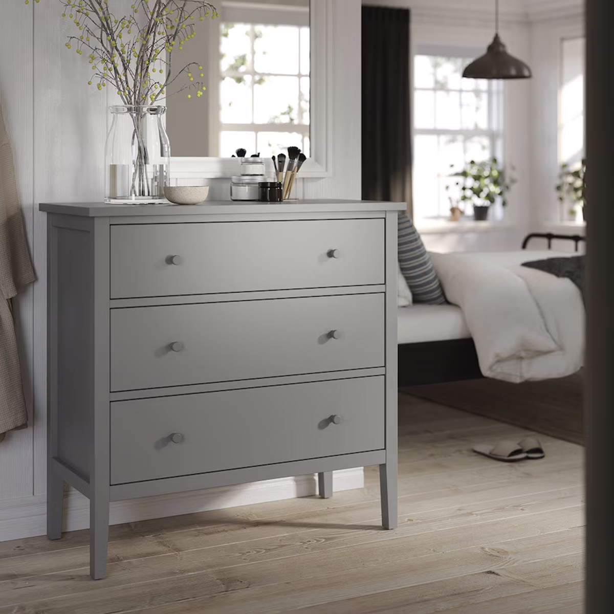 GULLABERG 3-Drawer Chest Melamine Laminated Board (H 4 ft L 3 ft depth 16 inch). 