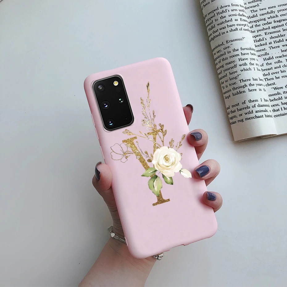For Samsung Note 20 S20 Case Cute Letters Silicone Soft Back Cover For Samsung Galaxy Note 20 S 20 S20 Plus S20 Ultra Phone case. 