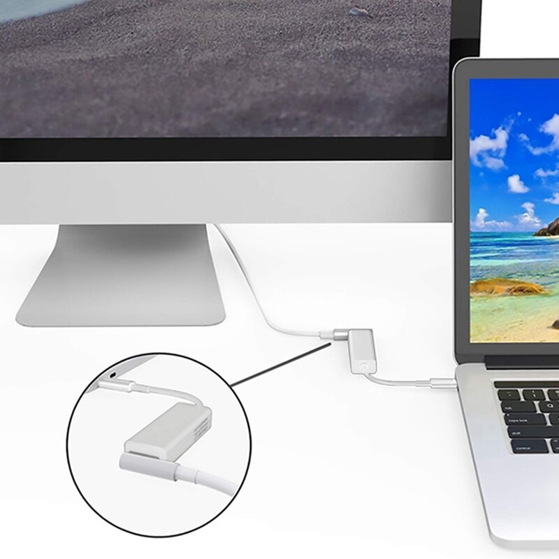USB C Adapter Compatible with MacBook MagSafe Charger for Thunderbolt Cinema Display Charging MacBook Pro and More USB-C Devices. 