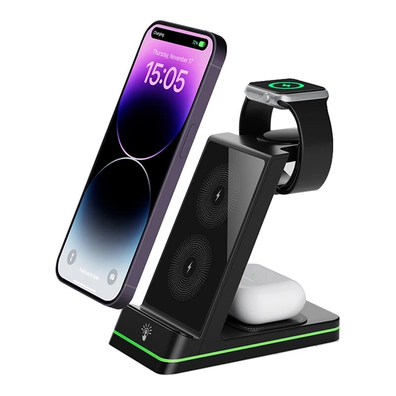 3 in 1 Wireless Charger for Google Pixel Watch, Pixel Fold/7a/7/7 Pro/6/6 Pro,Wireless Charging Station for Multiple Devices.. 