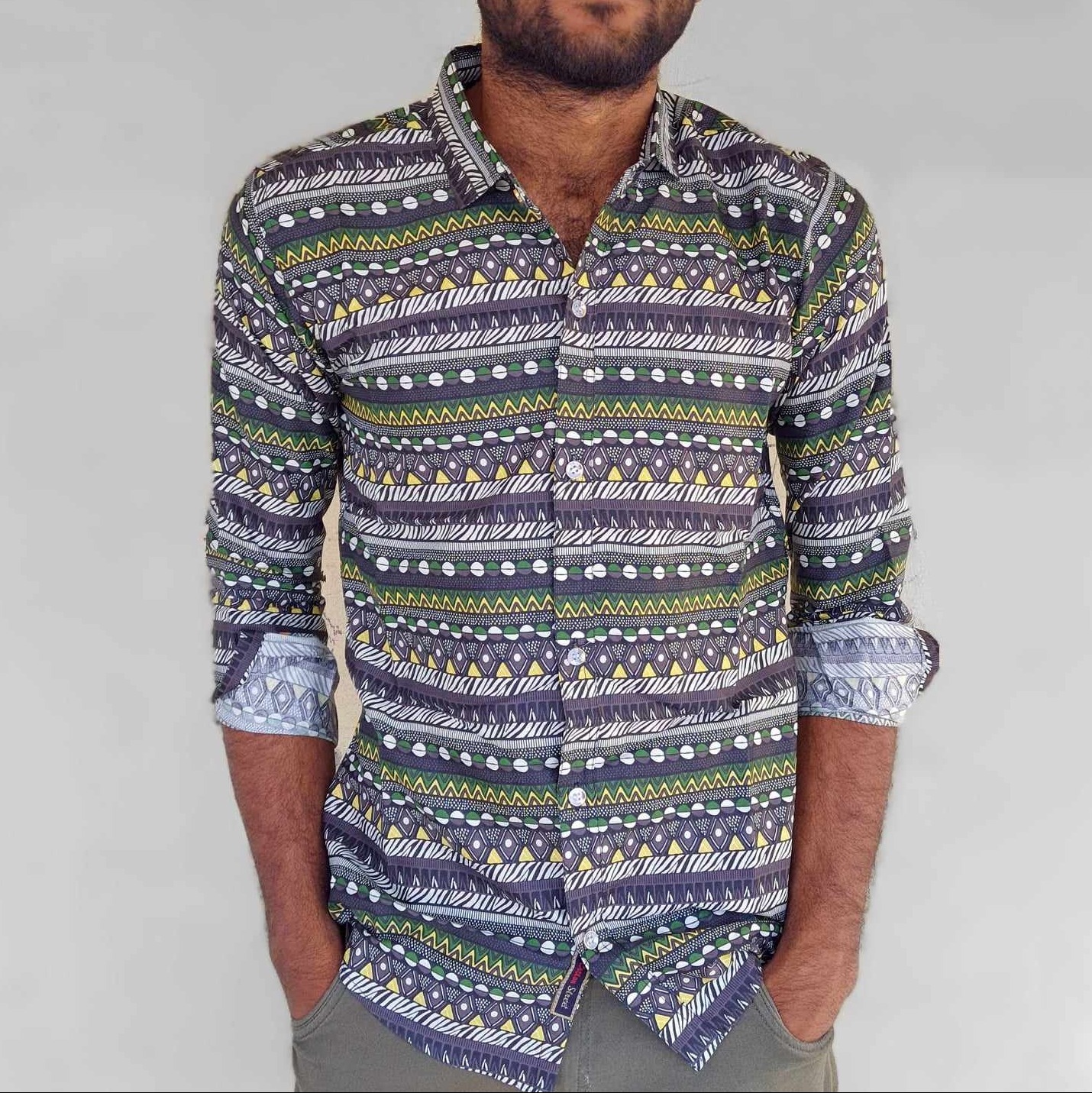 Digital print shirt for men