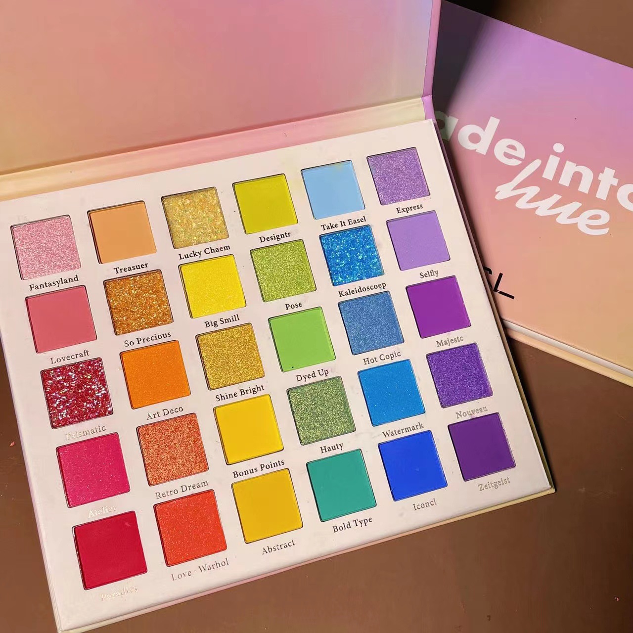 MGL30 Color Rainbow Hall Eyeshadow Student Stage Makeup Eyeshadow Palette Pearlescent Matte Sein Fine Glitter Cos Glitter