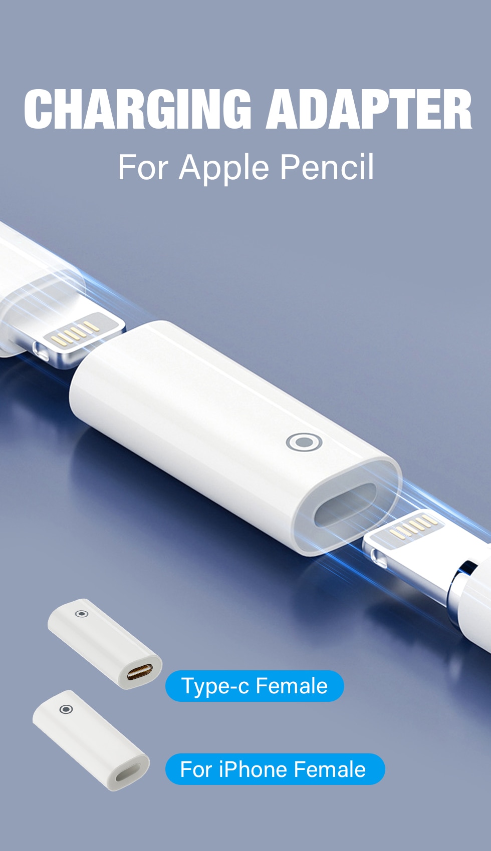 Usb C Ipad Pencil Charger Mini Connector Charging Usb C Adapter