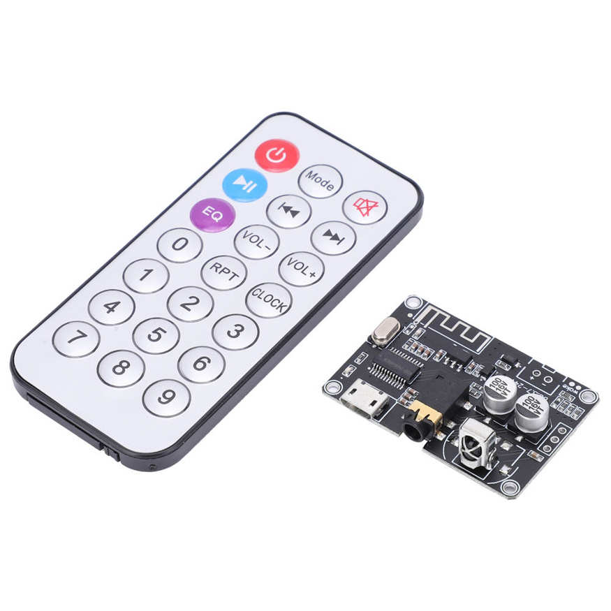 Bluetooth Audio Receiver Board Stereo Power Amplifier Module with Remote Control XY-WRBT. 