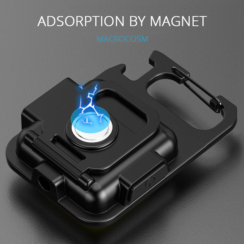 Mini LED Flashlight Keychain Light Multifunctional Portable Camping Flashlights USB Charging Work Lights fishing Lanterna 1Set. 