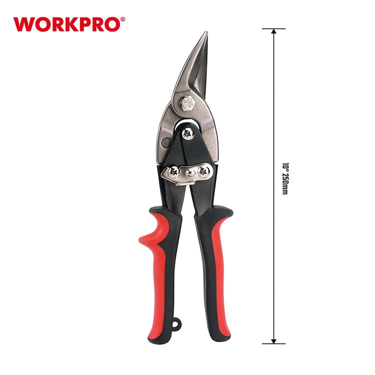 Workpro Tin Snip Aviation Tin Snip Straight/Right/Left 10". 