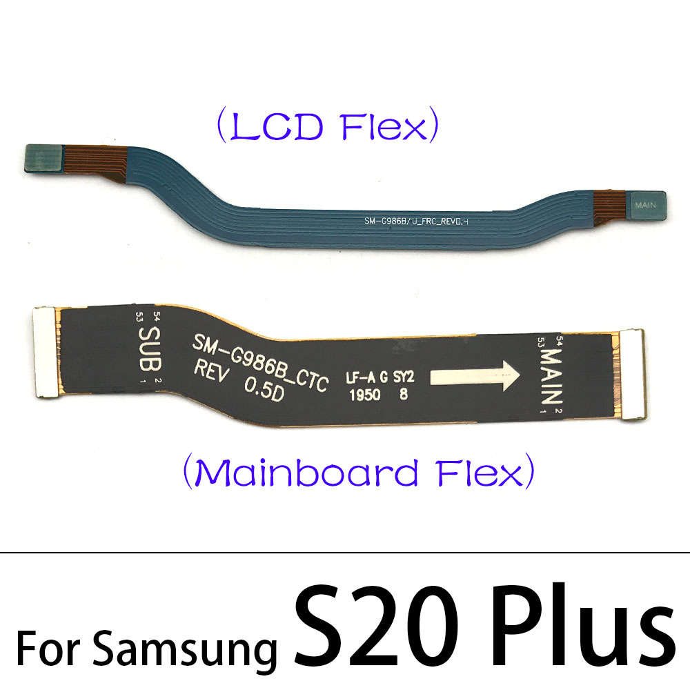 Main Flex Cable For Samsung Note 10 Lite Note 20 S10 Plus S20 Fe Ultra / Note 10 Plus 5G Connect Mainboard To LCD Screen Ribbon. 